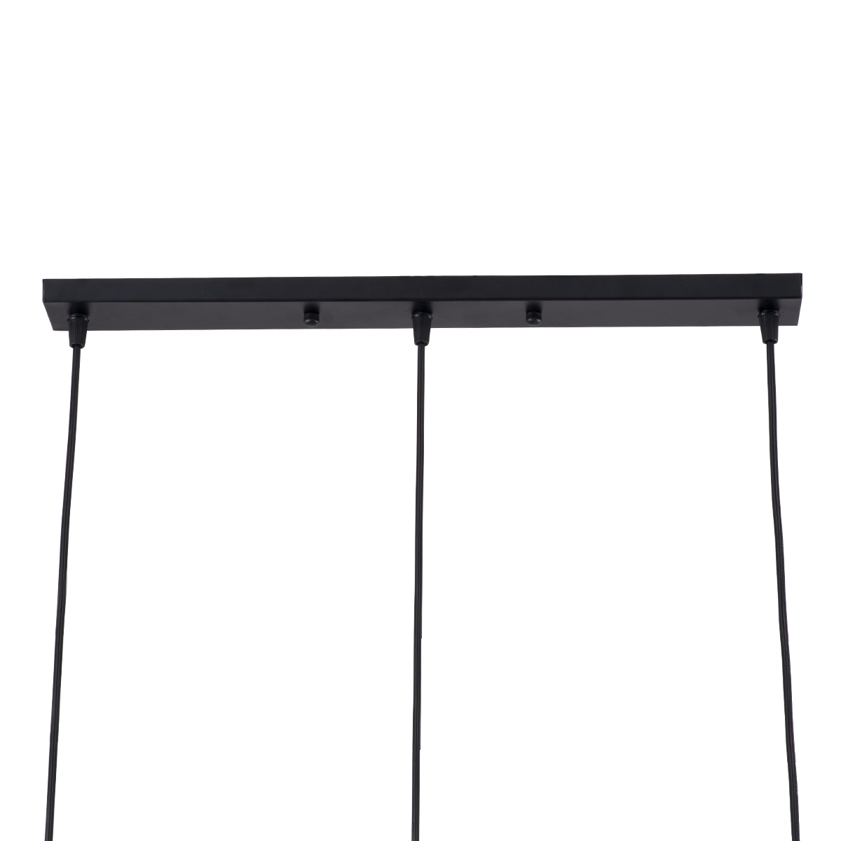 LEDTM® ELISE 00682 Μοντέρνο Κρεμαστό Φωτιστικό Οροφής με Ντουί 3 x E27 AC 220-240V IP20 - Μπεζ & Μαύρο - Μ76 x Π8 x Υ25cm - Image 7