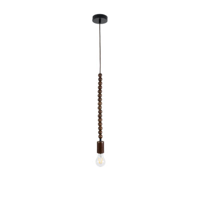 Alternative view of LEDTM® BEADS 00694 Vintage Κρεμαστό Φωτιστικό Οροφής με Ντουί 1 x E27 AC 220-240V IP20 - Καφέ - Μ4 x Π4 x Υ47cm