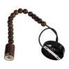 LEDTM® BEADS 00694 Vintage Κρεμαστό Φωτιστικό Οροφής με Ντουί 1 x E27 AC 220-240V IP20 - Καφέ - Μ4 x Π4 x Υ47cm - Image 4