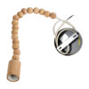 LEDTM® BEADS 00698 Vintage Κρεμαστό Φωτιστικό Οροφής με Ντουί 1 x E27 AC 220-240V IP20 - Μπεζ - Μ4 x Π4 x Υ47cm - Image 3