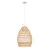 LEDTM® TAHITI 00710 Boho Κρεμαστό Φωτιστικό Οροφής με Ντουί 1 x E27 AC 220-240V IP20 - Μπεζ - Μ38 x Π38 x Υ50cm - Image 4