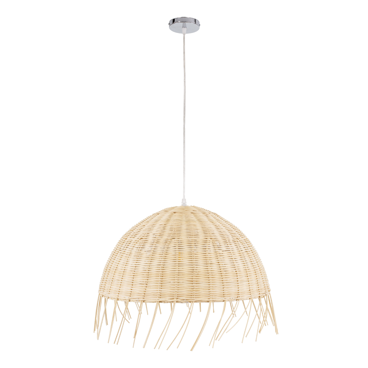LEDTM® JAKARTA 00712 Boho Κρεμαστό Φωτιστικό Οροφής με Ντουί 1 x E27 AC 220-240V IP20 - Μπεζ - Μ50 x Π50 x Υ36cm - Image 4