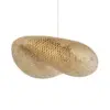 LEDTM® MEXICO 00721 Boho Κρεμαστό Φωτιστικό Οροφής με Ντουί 1 x E27 AC 220-240V IP20 - Μπεζ - Μ100 x Π80 x Υ35cm