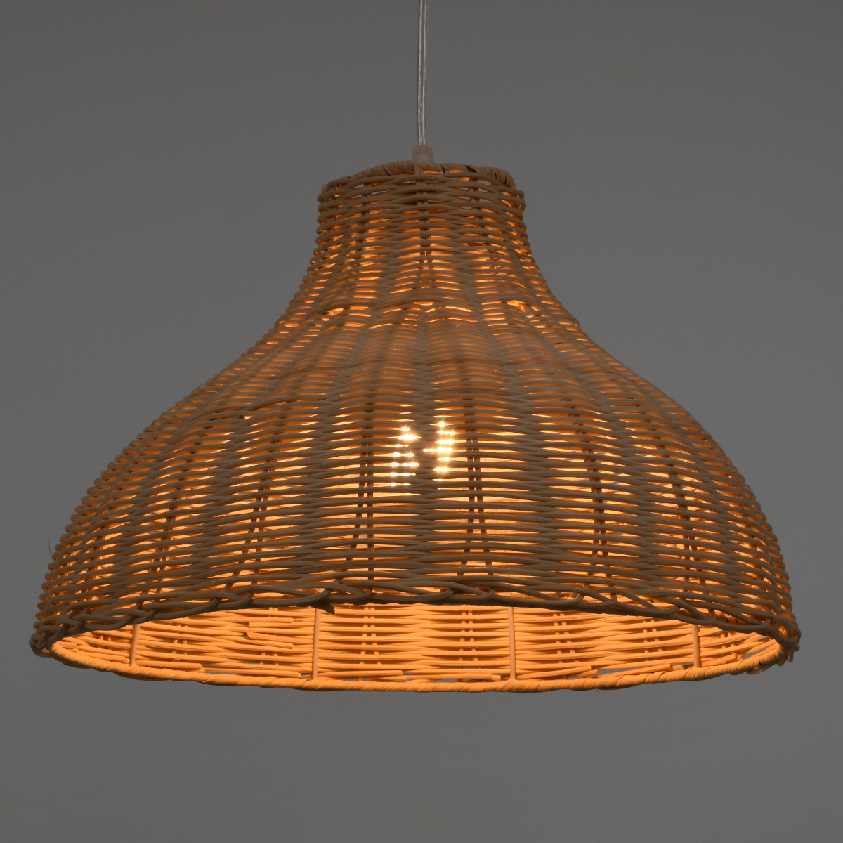 LEDTM® MAYOTTE 00724 Boho Κρεμαστό Φωτιστικό Οροφής με Ντουί 1 x E27 AC 220-240V IP20 - Μπεζ - Μ40 x Π40 x Υ28cm - Image 3