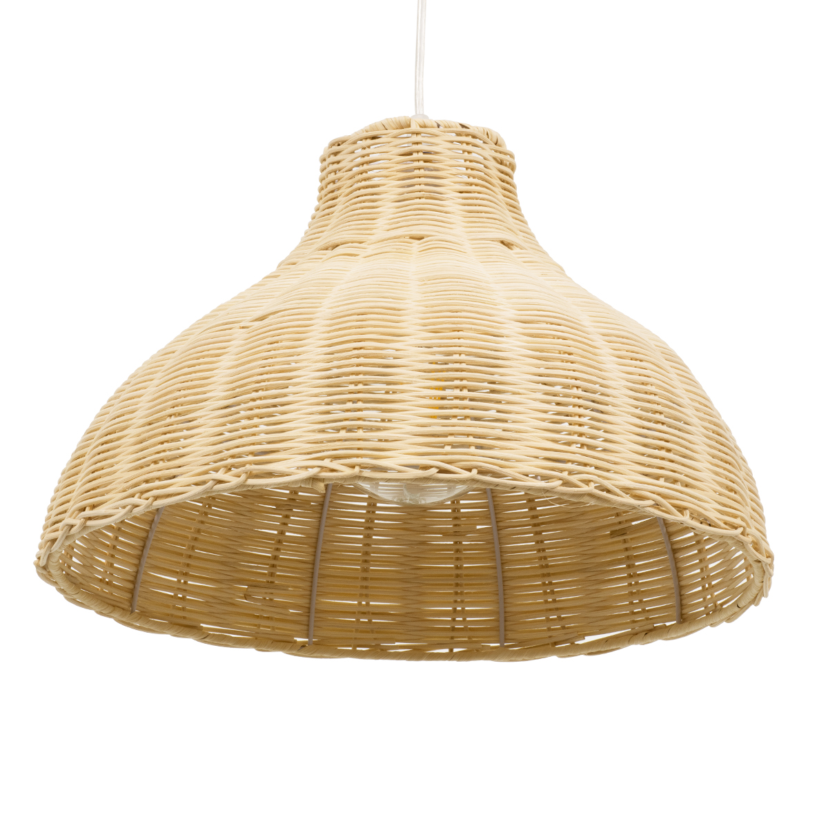 LEDTM® MAYOTTE 00724 Boho Κρεμαστό Φωτιστικό Οροφής με Ντουί 1 x E27 AC 220-240V IP20 - Μπεζ - Μ40 x Π40 x Υ28cm - Image 6