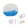 LEDTM® SANTOR 00728 Boho Κρεμαστό Φωτιστικό Οροφής με Ντουί 1 x E27 AC 220-240V IP20 - Λευκό & Μπλε - Μ30 x Π30 x Υ30cm - Image 9
