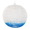 LEDTM® SANTOR 00729 Boho Κρεμαστό Φωτιστικό Οροφής με Ντουί 1 x E27 AC 220-240V IP20 - Λευκό & Μπλε - Μ50 x Π50 x Y50cm - Image 6