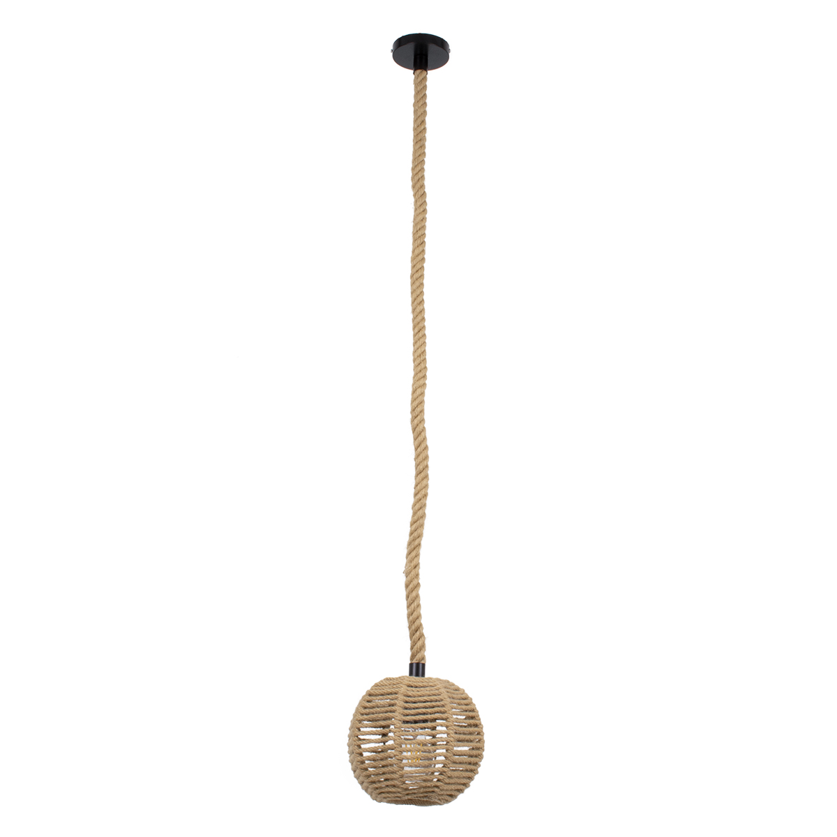 LEDTM® MANDALA 00730 Boho Κρεμαστό Φωτιστικό Οροφής με Ντουί 1 x E27 AC 220-240V IP20 - Μπεζ - Μ20 x Π20 x Υ20cm - Image 4