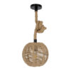 LEDTM® MANDALA 00730 Boho Κρεμαστό Φωτιστικό Οροφής με Ντουί 1 x E27 AC 220-240V IP20 - Μπεζ - Μ20 x Π20 x Υ20cm - Image 5