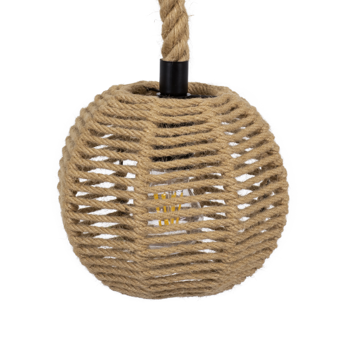 LEDTM® MANDALA 00730 Boho Κρεμαστό Φωτιστικό Οροφής με Ντουί 1 x E27 AC 220-240V IP20 - Μπεζ - Μ20 x Π20 x Υ20cm - Image 8