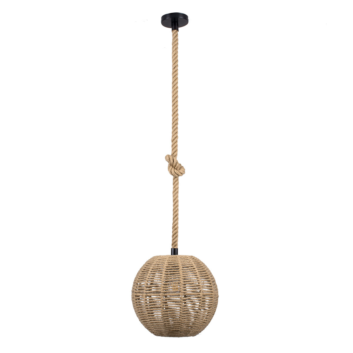 LEDTM® MANDALA 00731 Boho Κρεμαστό Φωτιστικό Οροφής με Ντουί 1 x E27 AC 220-240V IP20 - Μπεζ - Μ30 x Π30 x Y30cm - Image 5
