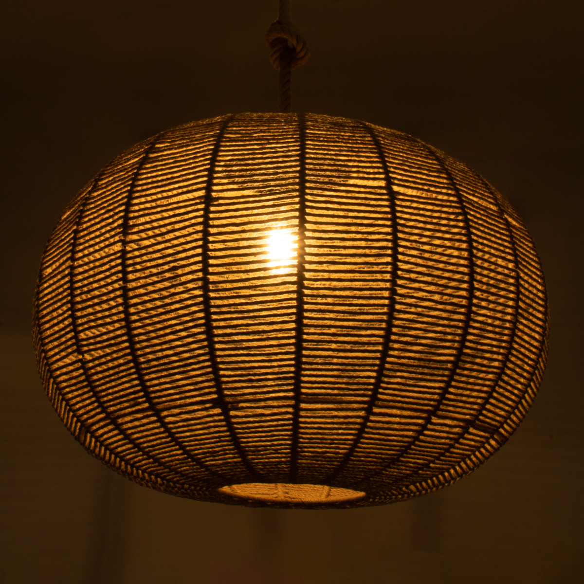 LEDTM® MANDALA 00732 Boho Κρεμαστό Φωτιστικό Οροφής με Ντουί 1 x E27 AC 220-240V IP20 - Μπεζ - Μ80 x Π80 x Υ60cm - Image 3