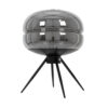 LEDTM® JAVAN 00738 Μοντέρνο Επιτραπέζιο Φωτιστικό Πορτατίφ με Ντουί 1 x E27 AC 220-240V IP20 - Μαύρο Φιμέ & Μαύρο - Μ30 x Π30 x Y40cm - Image 5