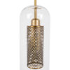 LEDTM® AVERY 00741 Μοντέρνο Κρεμαστό Φωτιστικό Οροφής με Ντουί 1 x E27 AC 220-240V IP20 - Διάφανο & Χρυσό - Μ15 x Π15 x Υ60cm - Image 6