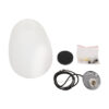 LEDTM® FREYA 00745 Μοντέρνο Κρεμαστό Φωτιστικό Οροφής με Ντουί 1 x E27 AC 220-240V IP20 - Λευκό & Ασημί - Μ24 x Π24 x Υ35cm - Image 11