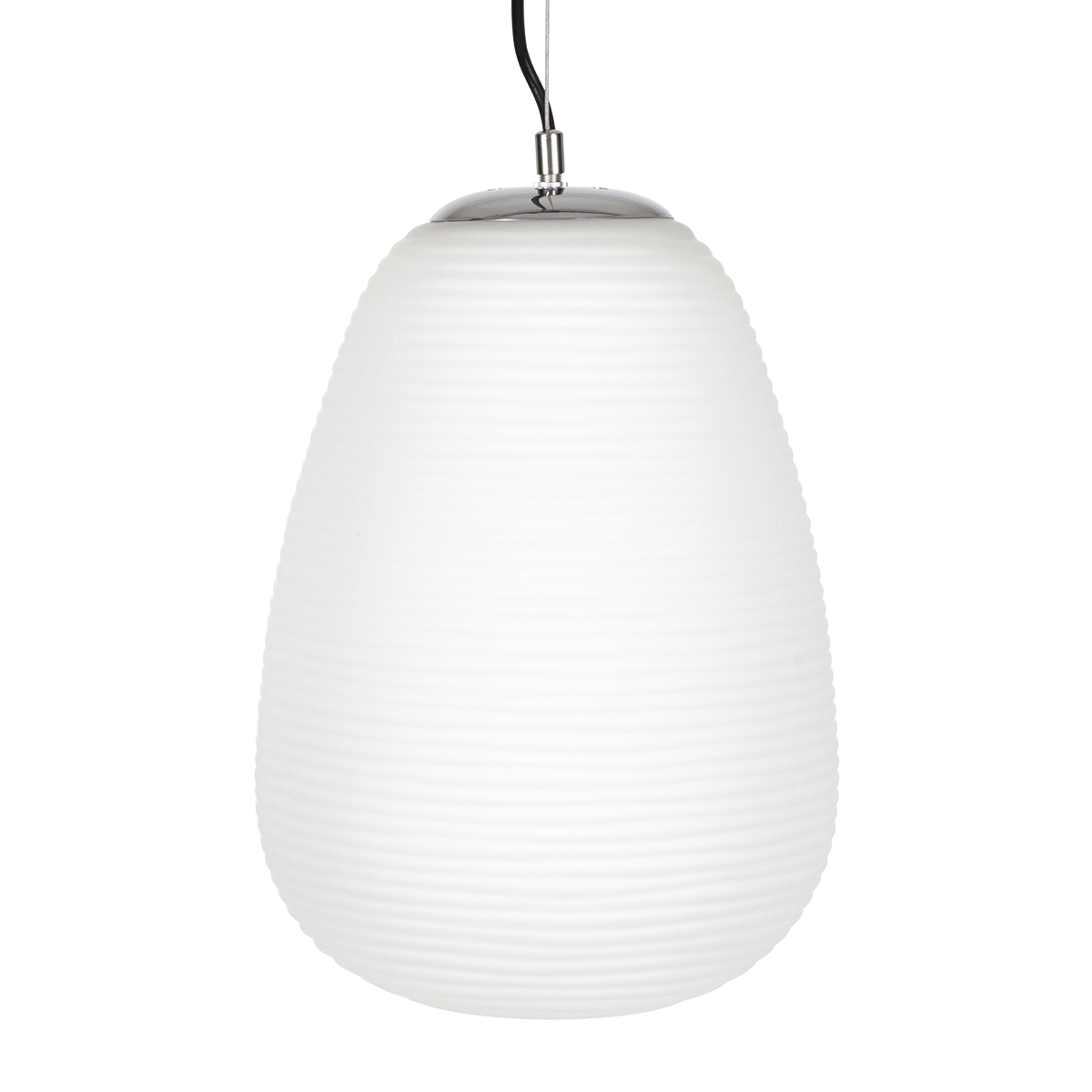 LEDTM® FREYA 00745 Μοντέρνο Κρεμαστό Φωτιστικό Οροφής με Ντουί 1 x E27 AC 220-240V IP20 - Λευκό & Ασημί - Μ24 x Π24 x Υ35cm - Image 5