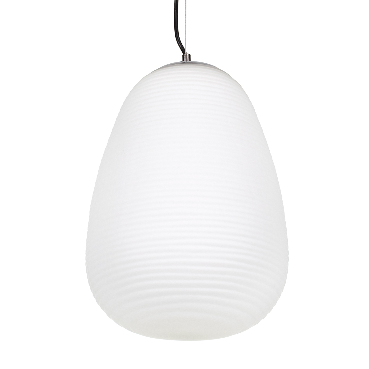 LEDTM® FREYA 00745 Μοντέρνο Κρεμαστό Φωτιστικό Οροφής με Ντουί 1 x E27 AC 220-240V IP20 - Λευκό & Ασημί - Μ24 x Π24 x Υ35cm - Image 6