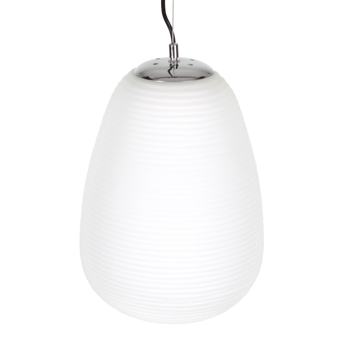 LEDTM® FREYA 00745 Μοντέρνο Κρεμαστό Φωτιστικό Οροφής με Ντουί 1 x E27 AC 220-240V IP20 - Λευκό & Ασημί - Μ24 x Π24 x Υ35cm - Image 7