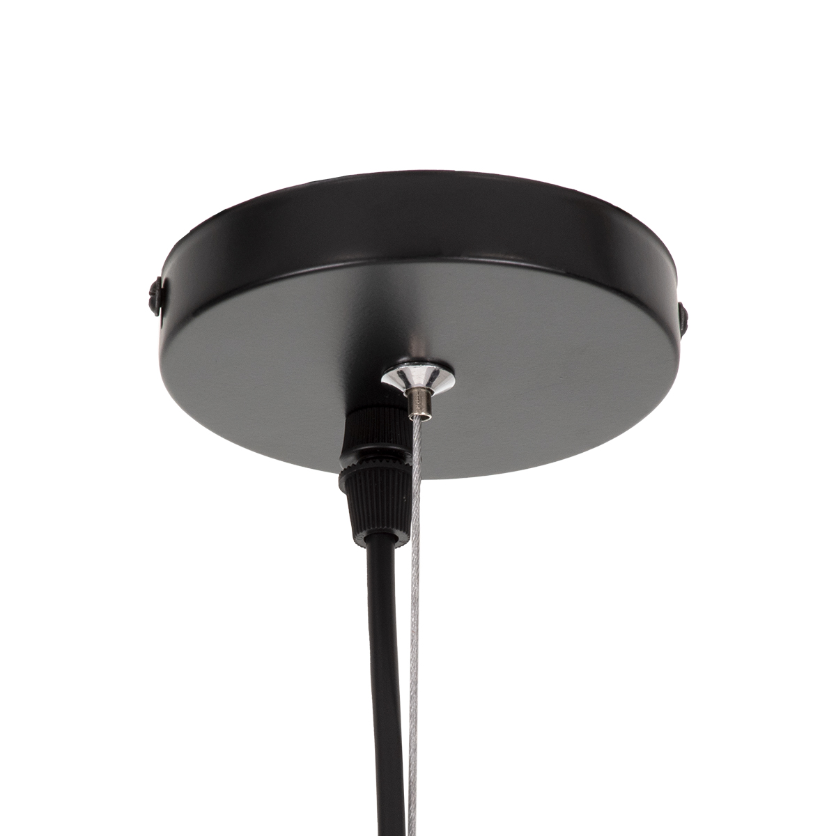 LEDTM® FREYA 00745 Μοντέρνο Κρεμαστό Φωτιστικό Οροφής με Ντουί 1 x E27 AC 220-240V IP20 - Λευκό & Ασημί - Μ24 x Π24 x Υ35cm - Image 8
