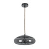 LEDTM® AXTON 00751 Μοντέρνο Κρεμαστό Φωτιστικό Οροφής LED 5W 500lm 180° AC 220-240V IP20 Θερμό Λευκό 2700K - Sanan SMD Chip - Μαύρο & Μαύρο Φιμέ - Μ30 x Π30 x Υ15cm - 2 Xρόνια Εγγύηση - Image 4