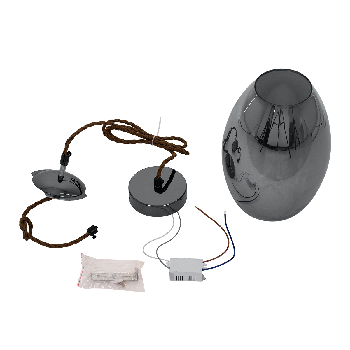 LEDTM® ΑΧΤΟΝ 00755 Μοντέρνο Κρεμαστό Φωτιστικό Οροφής LED 7W 500lm 180° AC 220-240V IP20 Θερμό Λευκό 2700K - Sanan SMD Chip - Μαύρο & Μαύρο Φιμέ - Μ17 x Π17 x Υ18cm - 2 Χρόνια Εγγύηση - Image 9