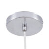LEDTM® DIXAR 00762 Μοντέρνο Κρεμαστό Φωτιστικό Οροφής με Ντουί 1 x E27 AC 220-240V IP20 - Κόκκινο & Ασημί - Μ28 x Π28 x Υ40cm - Image 7