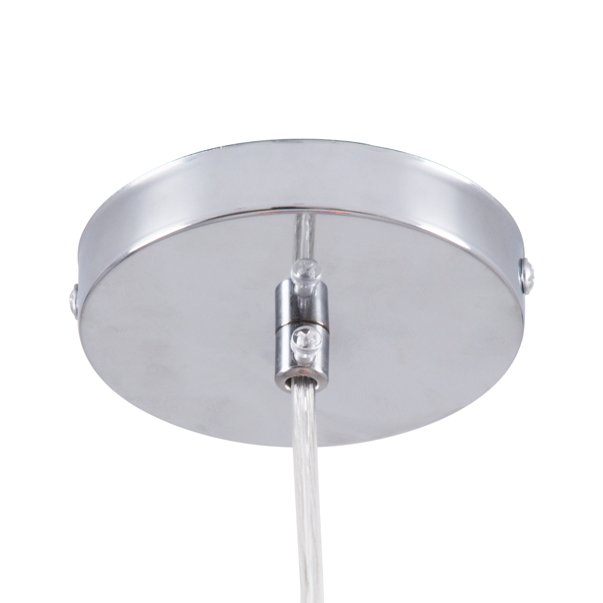 LEDTM® DIXAR 00762 Μοντέρνο Κρεμαστό Φωτιστικό Οροφής με Ντουί 1 x E27 AC 220-240V IP20 - Κόκκινο & Ασημί - Μ28 x Π28 x Υ40cm - Image 7