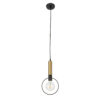 LEDTM® OLVERO 00772 Μοντέρνο Κρεμαστό Φωτιστικό Οροφής με Ντουί 1 x E27 AC 220-240V IP20 - Μαύρο & Χρυσό - Μ18 x Π4 x Y38cm - Image 4