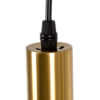 LEDTM® OLVERO 00775 Μοντέρνο Κρεμαστό Φωτιστικό Οροφής με Ντουί 4 x E27 AC 220-240V IP20 - Μαύρο & Χρυσό - Μ90 x Π18 x Y130cm - Image 7