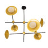 LEDTM® JOLIET 00780 Μοντέρνο Φωτιστικό Οροφής με Ντουί 6 x G9 AC 220-240V IP20 - Μαύρο & Χρυσό - Μ93 x Π93 x Υ87cm - Image 6