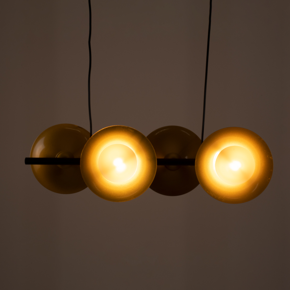 LEDTM® JOLIET 00782 Μοντέρνο Κρεμαστό Φωτιστικό Οροφής με Ντουί 4 x G9 AC 220-240V IP20 - Μαύρο & Χρυσό - Μ65 x Π28 x Υ20cm - Image 3