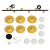 LEDTM® JOLIET 00783 Μοντέρνο Κρεμαστό Φωτιστικό Οροφής με Ντουί 6 x G9 AC 220-240V IP20 - Μαύρο & Χρυσό - Μ95 x Π28 x Υ20cm - Image 9