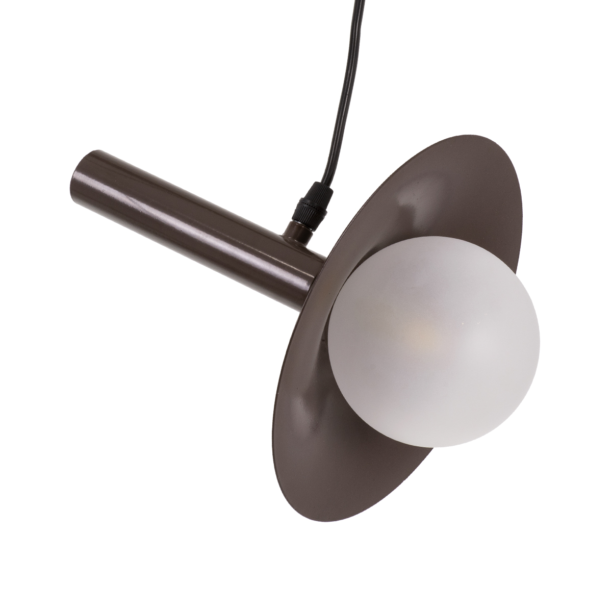 LEDTM® CELEST 00791 Μοντέρνο Κρεμαστό Φωτιστικό Οροφής με Ντουί 1 x G9 AC 220-240V IP20 - Καφέ & Λευκό - Μ20 x Π20 x Υ26.5cm - Image 4