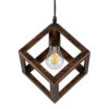 LEDTM® CUBE 00793 Μοντέρνο Κρεμαστό Φωτιστικό Οροφής με Ντουί 1 x E27 AC 220-240V IP20 - Χάλκινο - Μ25 x Π25 x Υ25cm - Image 5