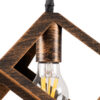 LEDTM® CUBE 00793 Μοντέρνο Κρεμαστό Φωτιστικό Οροφής με Ντουί 1 x E27 AC 220-240V IP20 - Χάλκινο - Μ25 x Π25 x Υ25cm - Image 6