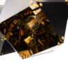LEDTM® WELLES REPLICA 00796 Μοντέρνο Κρεμαστό Φωτιστικό Οροφής με Ντουί 4 x E14 AC 220-240V IP20 - Μαύρο & Χρυσό - Μ68 x Π32 x Υ30cm - Image 7