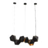 LEDTM® WELLES REPLICA 00797 Μοντέρνο Κρεμαστό Φωτιστικό Οροφής με Ντουί 6 x E14 AC 220-240V IP20 - Μαύρο & Χρυσό - Μ98 x Π32 x Υ30cm - Image 3