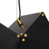LEDTM® WELLES REPLICA 00797 Μοντέρνο Κρεμαστό Φωτιστικό Οροφής με Ντουί 6 x E14 AC 220-240V IP20 - Μαύρο & Χρυσό - Μ98 x Π32 x Υ30cm - Image 5