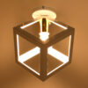LEDTM® CUBE 00800 Μοντέρνο Φωτιστικό Οροφής με Ντουί 1 x E27 AC 220-240V IP20 - Λευκό & Χρυσό - Μ25 x Π25 x Υ25cm - Image 3