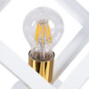 LEDTM® CUBE 00800 Μοντέρνο Φωτιστικό Οροφής με Ντουί 1 x E27 AC 220-240V IP20 - Λευκό & Χρυσό - Μ25 x Π25 x Υ25cm - Image 8