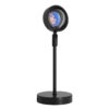 LEDTM® 00812 Επιτραπέζιο Φωτιστικό Πορτατίφ LED 12W 600lm 180° DC 5V IP20 Μπλε - Μωβ - Ροζ RAINBOW EFFECT Μαύρο Μέταλλο με Διάφανο Πλαστικό - Μ10 x Π10 x Υ26.5cm - 2 Xρόνια Εγγύηση - Image 3