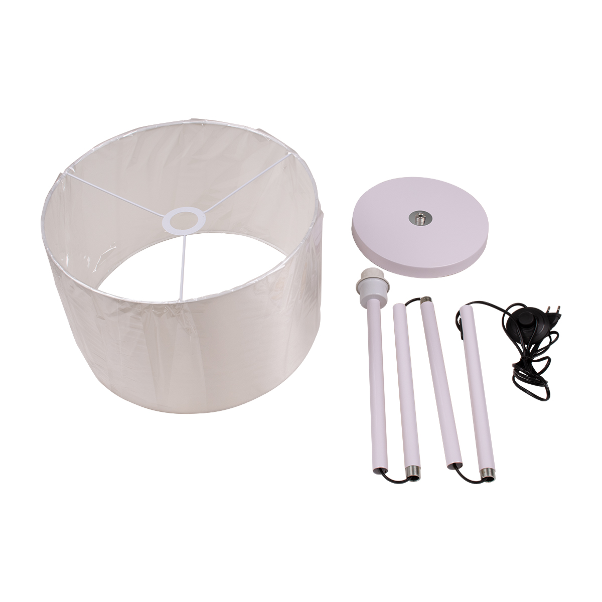 LEDTM® ASHLEY 00823 Μοντέρνο Επιδαπέδιο Φωτιστικό με Ντουί 1 x E27 AC 220-240V IP20 - Λευκό - Μ35 x Π35 x Υ145cm - Image 9