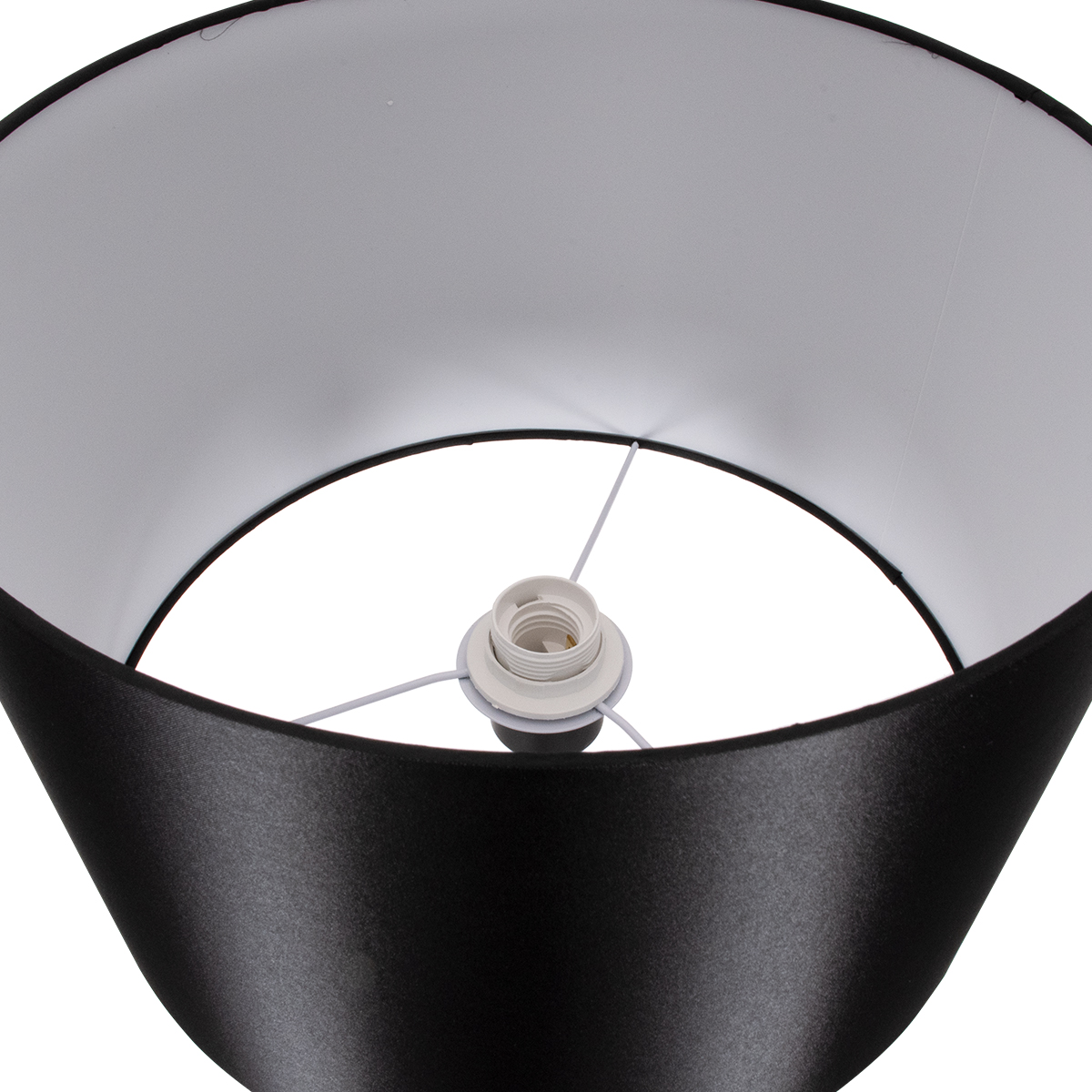 LEDTM® ASHLEY 00824 Μοντέρνο Επιδαπέδιο Φωτιστικό με Ντουί 1 x E27 AC 220-240V IP20 - Μαύρο & Μπεζ - Μ40 x Π40 x Υ145cm - Image 5