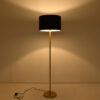 LEDTM® ASHLEY 00825 Μοντέρνο Επιδαπέδιο Φωτιστικό με Ντουί 1 x E27 AC 220-240V IP20 - Μαύρο & Χρυσό - Μ40 x Π40 x Υ148cm - Image 3