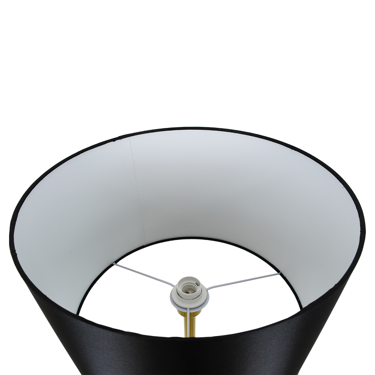 LEDTM® ASHLEY 00825 Μοντέρνο Επιδαπέδιο Φωτιστικό με Ντουί 1 x E27 AC 220-240V IP20 - Μαύρο & Χρυσό - Μ40 x Π40 x Υ148cm - Image 5