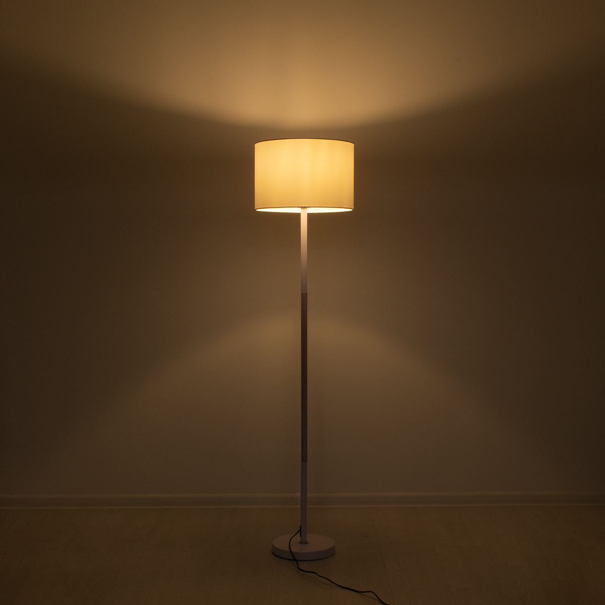 LEDTM® ASHLEY 00826 Μοντέρνο Επιδαπέδιο Φωτιστικό με Ντουί 1 x E27 AC 220-240V IP20 - Λευκό & Μπεζ - Μ40 x Π40 x Υ145cm - Image 3