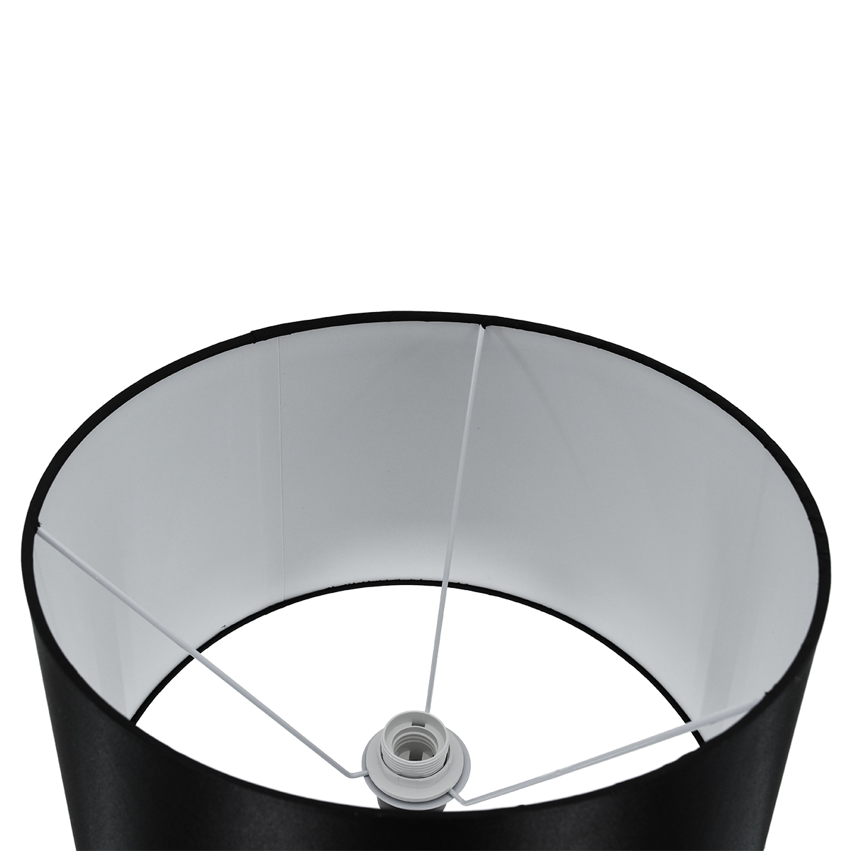 LEDTM® CEDAR 00827 Μοντέρνο Επιδαπέδιο Φωτιστικό με Ντουί 1 x E27 AC 220-240V IP20 - Μαύρο & Μπεζ - Μ40 x Π40 x Υ148cm - Image 5