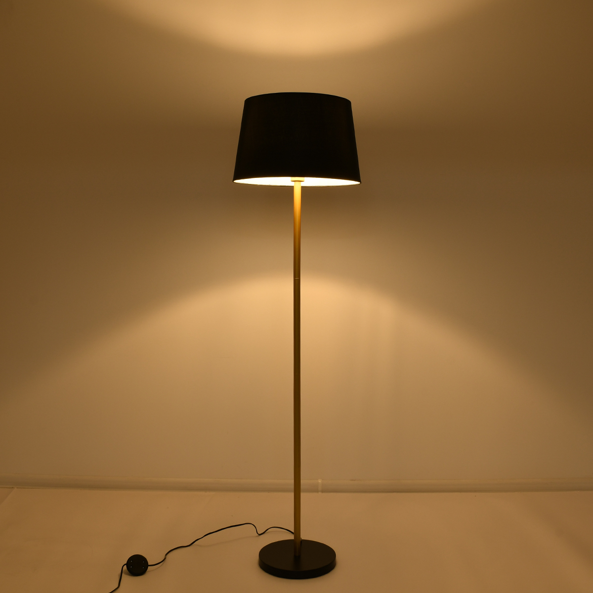 LEDTM® CEDAR 00829 Μοντέρνο Επιδαπέδιο Φωτιστικό με Ντουί 1 x E27 AC 220-240V IP20 - Μαύρο & Χρυσό - Μ40 x Π40 x Υ148cm - Image 3