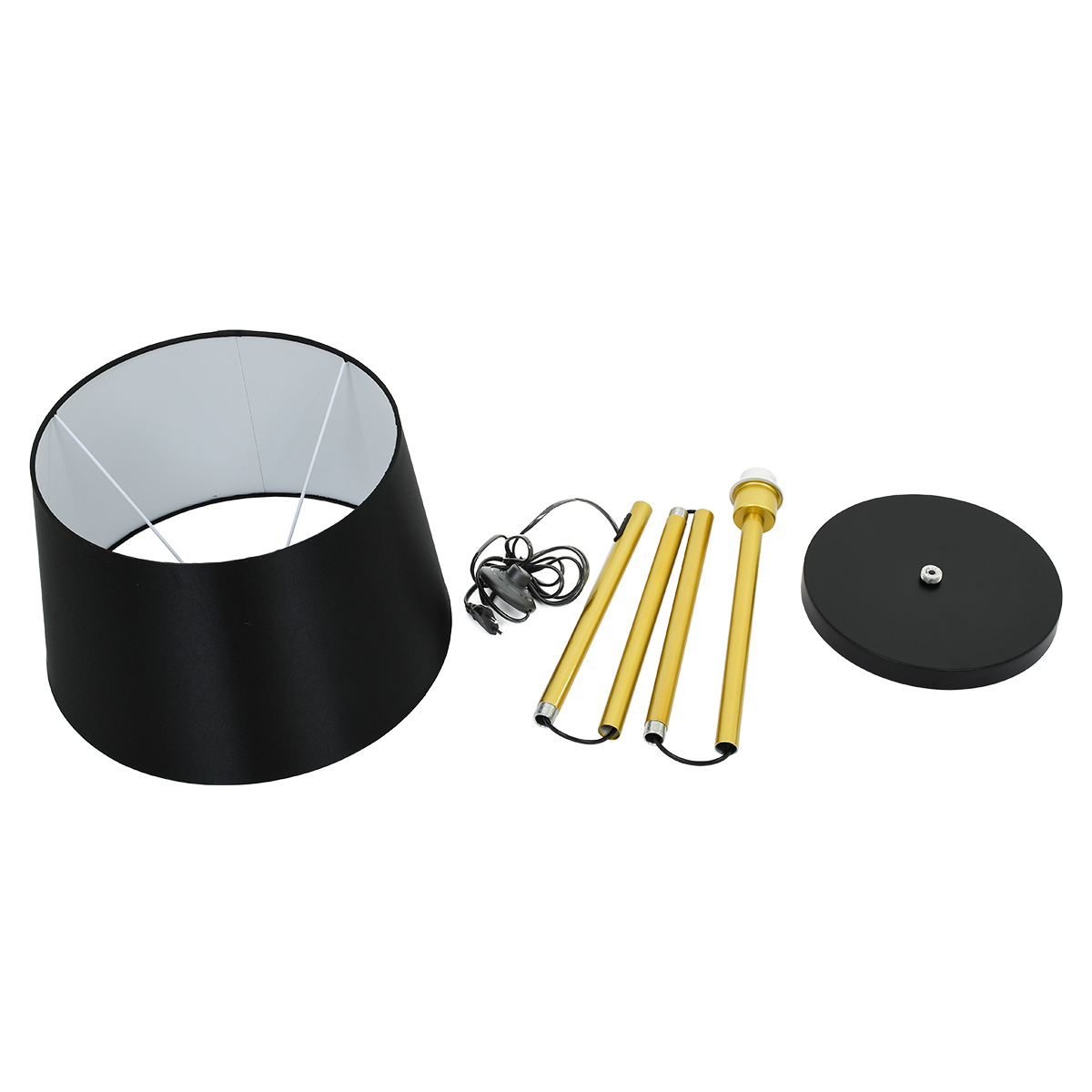 LEDTM® CEDAR 00829 Μοντέρνο Επιδαπέδιο Φωτιστικό με Ντουί 1 x E27 AC 220-240V IP20 - Μαύρο & Χρυσό - Μ40 x Π40 x Υ148cm - Image 9