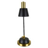 LEDTM® LETO 00834 Μοντέρνο Επιτραπέζιο Φωτιστικό Πορτατίφ με Ντουί 1 x E27 AC 220-240V IP20 - Μαύρο & Χρυσό - Μ30 x Π18 x Υ54cm - Image 4